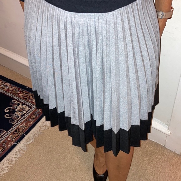 H&M Gray Pleated Skirt. Size 6 - Picture 2 of 3